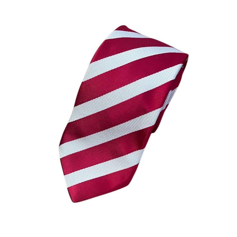 Brioni Silk Cotton Striped Tie